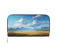 WZYCWB Les pochettes en cuir jaune à fermeture éclair et les porte-cartes sont parfaits pour les voyages ou un usage quotidien, Grande prairie., Taille unique