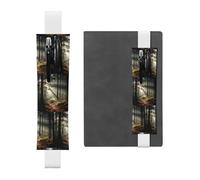 WZYCWB Les trousses à crayons Light in the Forest Diary, les porte-stylos en PVC et les porte-stylos avec bandes élastiques et marque-pages sont le meilleur choix de cadeau.