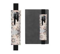 WZYCWB Light Bouquet Imprimé Grande Capacité PVC Pen Holder + Creative Diary Pen Bag Set avec Bande élastique Design Antidérapant