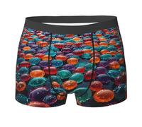 WZYCWB Like a Jelly Sea Boxer pour homme (S-XXL) - Tissu élastique léger, respirant et absorbant la transpiration, extensible, noir, Large