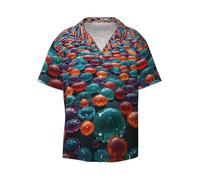 WZYCWB Like a Jelly Sea Chemise à manches courtes pour homme - Chemise décontractée à boutons - Vêtement de plage pour les vacances, noir, XX-Large