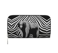 WZYCWB L'œil du diable. Les pochettes en cuir à fermeture éclair et les porte-cartes sont parfaites pour les voyages ou un usage quotidien, L'ours noirci., One Size