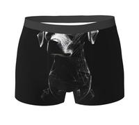 WZYCWB Line Dog Printed Boxer pour homme - Slip respirant et à séchage rapide - Plusieurs tailles (S-XXL), noir, Small