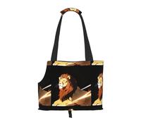 WZYCWB Lion levant la tête Sac de voyage léger pour chats et sac à bandoulière respirant pour petit chien pour un transport facile