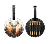 WZYCWB Little Deer Forest Sac de rangement pour tees de golf avec boucle de suspension, Noir , Taille unique, Valise