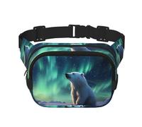 WZYCWB Little Polar Bear Sac banane de sport, sac à bandoulière tendance et tendance, petit sac de voyage léger