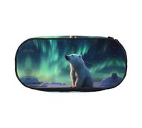 WZYCWB Little Polar Bear Trousse à crayons de grande capacité - Boîte de rangement multifonctionnelle, portable et durable pour fournitures de bureau et scolaires, Noir , Taille unique, Trousse de