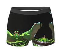 WZYCWB Lizard looking up at the sky Printed Men's Boxer Slip respirant et séchage rapide Plusieurs tailles S à XXL, noir, Small
