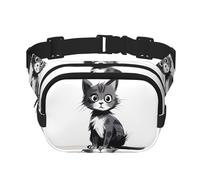 WZYCWB Lonely Cat Sac banane de sport, sac à bandoulière tendance et tendance, petit sac de voyage léger