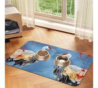 WZYCWB Lot de 2 sets de table pliables et faciles à ranger - Motif grue et hérons - 40 x 60 cm