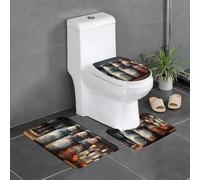 WZYCWB Lot de 3 tapis antidérapants pour salle de bain - Tapis de sol pour chambre à coucher, baignoire, décoration d'intérieur