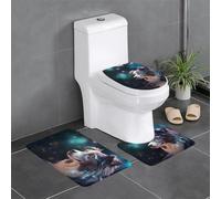 WZYCWB Lot de 3 tapis de salle de bain amusants pour chambre à coucher, tapis de cuisine, baignoire et décoration d'intérieur