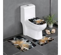 WZYCWB Lot de 3 tapis de salle de bain, tapis de chambre à coucher, tapis de cuisine, baignoire et décoration d'intérieur