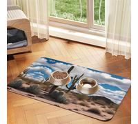 WZYCWB Lot de sets de table absorbants pour animaux domestiques Motif cactus 40 x 60 cm