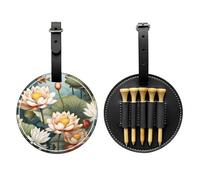 WZYCWB Lotus in The Pond Sac de rangement spécial pour tees de golf avec boucle de suspension, Noir , Taille unique, Valise