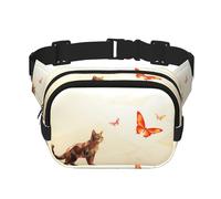 WZYCWB Magic Cat Sac banane de sport, sac à bandoulière tendance et tendance, petit sac de voyage léger