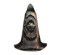 WZYCWB Magical Design Cape à capuche avec motif de boussole runes nordiques Taille L