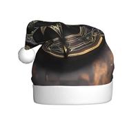 WZYCWB Magical Design Norse Runes Boussole Chapeau de Noël Adulte Unisexe Père Noël Noël Halloween Fête Vacances Adulte Chapeau de Noël en Peluche