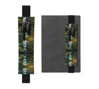 WZYCWB Magical Little Menglong Porte-stylo en PVC imprimé grande capacité + Creative Diary Pen Bag Set avec bande élastique design antidérapant