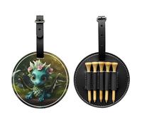 WZYCWB Magical Little Menglong Sac de rangement spécial pour tees de golf avec boucle de suspension, Noir , Taille unique, Valise