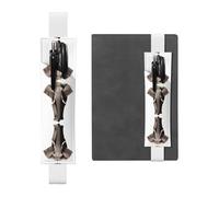 WZYCWB Magnifique marque-page réglable en forme d'éléphant, porte-stylo en cuir, parfait pour la rentrée scolaire, cadeau de Noël, marque-page en cuir, porte-stylo