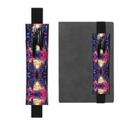 WZYCWB Magnifique porte stylo grande capacité imprimé ville en PVC + trousse créative journal intime avec bande élastique design antidérapant