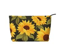 WZYCWB Magnifique sac de rangement imprimé sur la route, parfait pour les voyages d'affaires et les voyages., Tournesol soufflé au vent, Taille unique