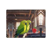 WZYCWB Magnifique tapis imprimé perroquet, 203,2 x 147,3 cm, doux et antidérapant, adapté pour les tables de chevet, les bureaux, les balcons et autres espaces.