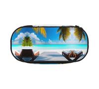 WZYCWB Maldives Holidays Trousse à crayons de grande capacité - Boîte de rangement multifonctionnelle, portable et durable pour fournitures de bureau et scolaires, Noir , Taille unique, Trousse de