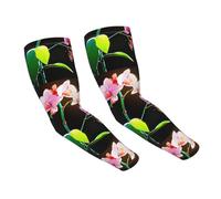 WZYCWB Manchons de protection solaire aquarelle orchidée glacée, adaptées pour toutes les saisons, adaptées pour le golf, le cyclisme, la pêche, le jardinage, etc.