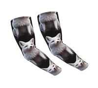 WZYCWB Manchons de protection solaire en forme de renard assis, adaptés pour toutes les saisons, adaptés pour le golf, le cyclisme, la pêche, le jardinage, etc.