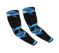 WZYCWB Manchons de protection solaire motif requin tribal - Convient pour toutes les saisons - Convient pour le golf, le cyclisme, la pêche, le jardinage, etc.