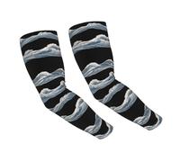 WZYCWB Manchons de protection solaire vintage avec motif vagues glacées, adaptées pour toutes les saisons, adaptées pour le golf, le cyclisme, la pêche, le jardinage, etc.