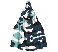 WZYCWB Marine Camouflage Imprimé Adulte Party Decoration Cape Halloween Cape à Capuche Unisexe Halloween Carnaval Mascarade Jeu de Rôle
