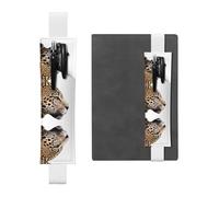 WZYCWB Marque-page en cuir avec tête de Jaguar, porte-stylo réglable, parfait pour la rentrée des classes, cadeaux de Noël