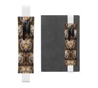 WZYCWB Marque-page en cuir avec tête de tigre féroce, marque-pages réglables, parfaits comme cadeaux de rentrée scolaire ou de Noël