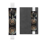 WZYCWB Marque-page réglable en cuir avec engrenages steampunk cool, parfait pour la rentrée scolaire, cadeau de Noël, marque-page en cuir, porte-stylo