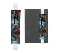 WZYCWB Marque-page réglable en cuir avec inscription « Seal Pup in water » - Parfait pour la rentrée scolaire - Cadeau de Noël - Porte-stylo en cuir