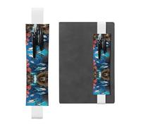 WZYCWB Marque-page réglable en cuir avec motif requin sous-marin, corail