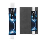 WZYCWB Marque-page réglable en cuir Lightning pour journal, parfait pour la rentrée scolaire, cadeau de Noël, marque-page en cuir, porte-stylo en cuir,