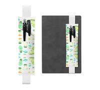 WZYCWB Marque-page réglable en cuir motif champignons fluo, parfait pour la rentrée scolaire, cadeau de Noël, marque-page en cuir, porte-stylo
