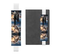 WZYCWB Marque-page réglable en cuir motif dauphin sautant - Parfait pour la rentrée scolaire - Cadeau de Noël - Porte-stylo en cuir