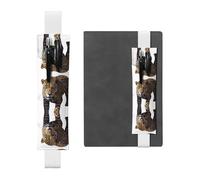 WZYCWB Marque-page réglable en cuir pour journal de chasse au léopard, parfait pour la rentrée scolaire, cadeau de Noël, marque-page en cuir, porte-stylo
