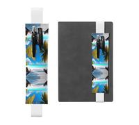 WZYCWB Marque-page réglable en cuir pour journal des vacances des Maldives, parfait pour la rentrée scolaire, cadeau de Noël, marque-page en cuir, porte-stylo