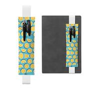 WZYCWB Marque-page réglable en forme de coins de citron, porte-stylo en cuir, parfait pour la rentrée scolaire, cadeau de Noël, marque-page en cuir