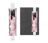 WZYCWB Marque-page réglable en forme de fleur de cerisier rose pour journal intime, marque-page en cuir, parfait pour la rentrée scolaire, cadeau de Noël, marque-page en cuir