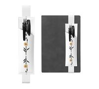 WZYCWB Marque-page réglable en forme de fleur inconnue, porte-stylo en cuir, parfait pour la rentrée scolaire, cadeau de Noël, marque-page en cuir, porte-stylo