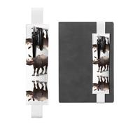 WZYCWB Marque-page réglable en forme de licorne cool pour journal, porte-stylo en cuir, parfait pour la rentrée scolaire, cadeau de Noël, marque-page en cuir, porte-stylo