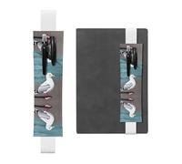 WZYCWB Marque-page réglable en forme de mouette mignon pour journal, porte-stylo en cuir, parfait pour la rentrée scolaire, cadeau de Noël, marque-page en cuir, porte-stylo
