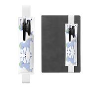 WZYCWB Marque-page réglable en forme de silhouette de licorne, porte-stylo en cuir, parfait pour la rentrée scolaire, cadeau de Noël, marque-page en cuir, porte-stylo